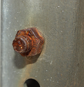 生锈的金属螺栓图片