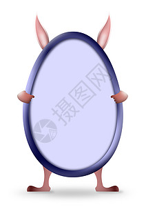 复活节兔子框架图片