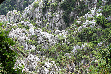 泰国Saraburi村附近的高山风景蓝色自然公园日落房子森林峡谷爬坡天堂天空玫瑰图片