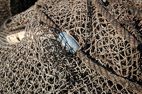 捕鱼渔网齿轮商业支撑工业尼龙航海渔夫绳索浮标漂浮图片