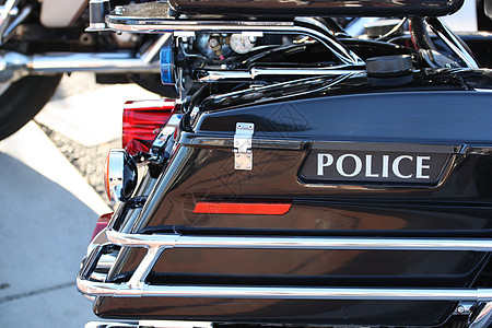 警察机动摩托车车轮法律警笛执法运输犯罪刑事情况发动机排气图片