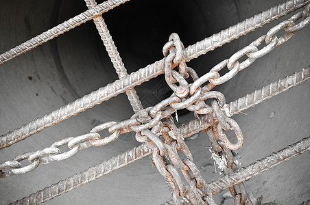 锁定闩锁隧道栅栏结扎电缆犯罪金属黄铜安全隐私图片