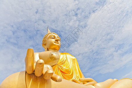 塔兰寺庙大金佛像冥想艺术礼物佛教徒上帝雕像旅行智慧佛陀雕塑图片