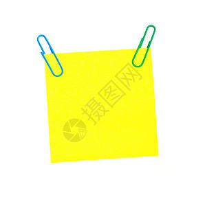 矢量黄色标签邮政角落主食空白贴纸夹子叶子床单软垫框架图片