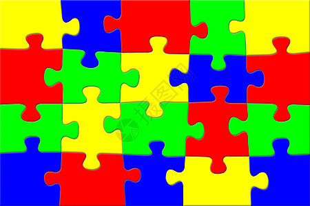 彩色拼图拼图背景白色空白概念解决方案墙纸团队一体化玩具游戏成功图片