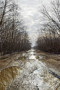 肮脏的农村道路图片