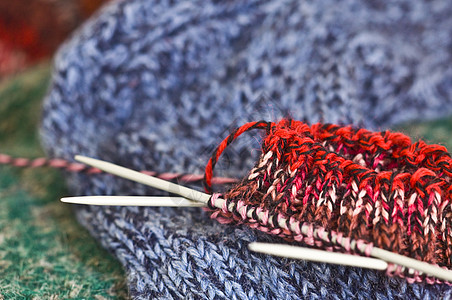 编织纤维细绳绿色纺织品蓝色红色缝纫羊毛图片