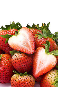 草莓背景盘子叶子甜点水果烹饪午餐早餐花园厨房餐厅图片