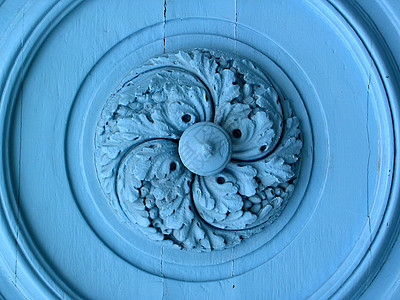 蓝色螺旋雕塑木头模式装饰建筑装饰品植被老鼠图案宽慰图片