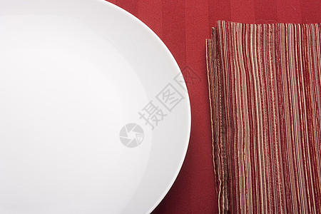 白板刀具桌巾品味红色美食餐厅桌子商品餐具白色图片