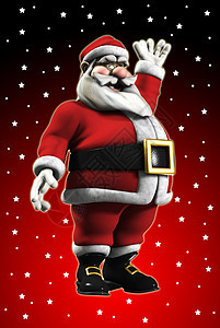 摇摆圣诞老人衣服幸福手套快乐庆典假期喜悦胡须父亲戏服图片
