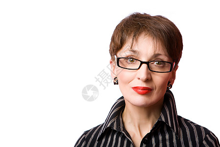 成年女性福利套装眼睛耳环权威活力经理衬衫工作室领带图片
