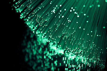 纤维光学和反射互联网高科技电子产品全球绿色反思光纤科学墙纸数据图片