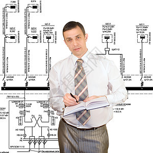 电力部门最新技术的利用情况数据建筑电路建造电缆投影绘画自动化工程男性图片