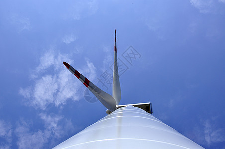 风力涡轮机天堂空气刀刃涡轮天空白色力量蓝色环境发电机图片