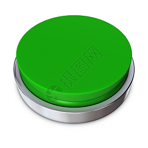 带金属环的绿圆按钮图片