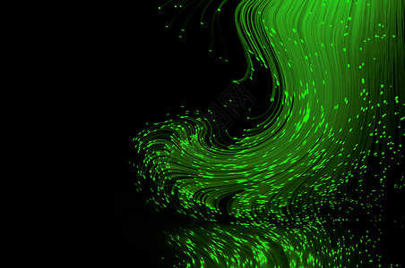 激光科技绿色抽象光纤背景