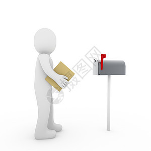 3d 人文信封红信箱盒子工作红色数字载体邮件电子邮件货运邮箱运输图片