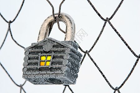 挂隔锁隐私构造暖光房子警卫合金金属窗户防御幸福图片