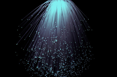 纤维光学级联数据蓝色火花黑色星星活力电子产品烟花科学绿色图片