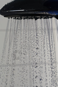 阵雨器合金洒水器房间速度喷头卫生淋浴运动蓝色飞沫图片