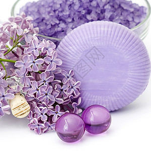 水疗产品和硅花药品卫生治疗芳香紫色疗法浴室温泉珍珠化妆品图片