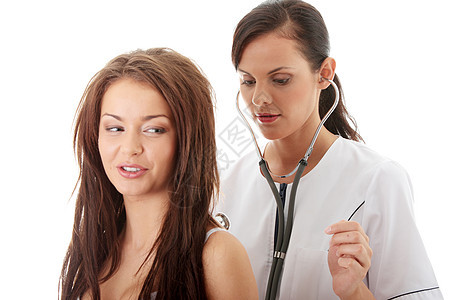 有病人的女医生临床药品检查考试女士办公室职业访问顾问治疗图片