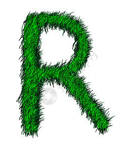 草地A2Z环境卷曲字母养护装饰品叶子概念植物绿色字体图片