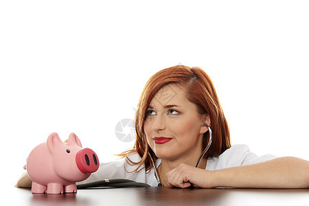 财务护理小猪护士医院工作室女士货币药品银行业金融投资图片