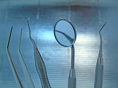 反光镜卫生牙医飞碟牙齿工具配饰乐器白色斜角药品图片