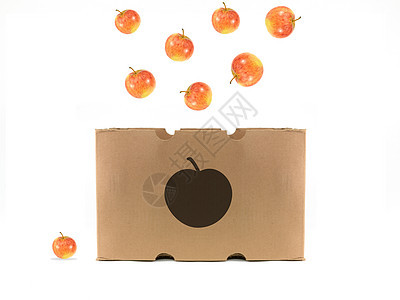 苹果杂货购物食物水果果汁营养饮食盒子叶子甜点图片