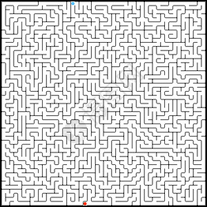 完美迷宫的矢量说明 EPS 8游戏小路挑战入口解决方案商业插图帮助阴影谜语图片