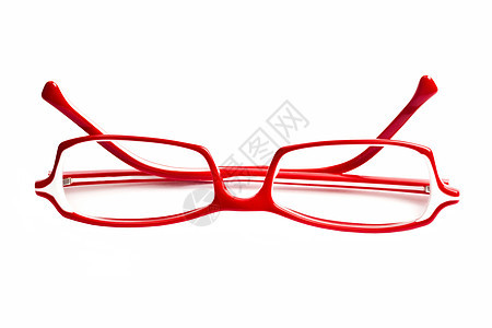 红眼镜镜片红色阅读光学玻璃反射阴影眼睛医疗塑料图片