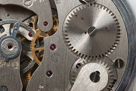 旧钟表圆圈艺术宏观水晶技术时间手表口袋金属齿轮图片