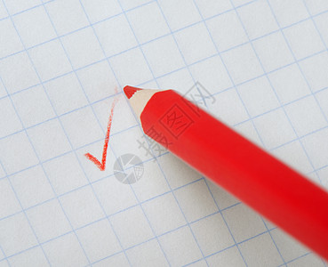 写记号的红铅笔表决调查问卷报告测试乐器渲染商业考试宏观公民图片