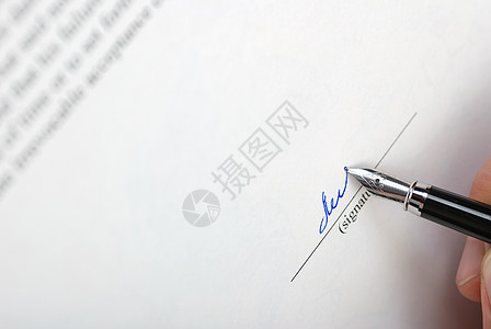 鹅毛笔签名陈述商业金融合伙墨水贷款脚本命令办公室职业背景