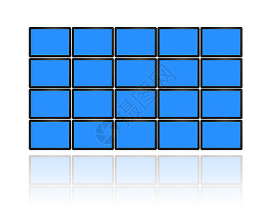 平面电视屏幕的视频墙图片