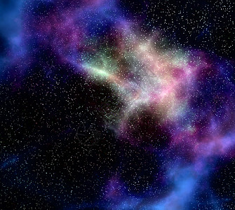 宇宙 扁平化外层空间的云云星和恒星气体场地纹理星云星空天空黑色宇宙插图科学背景