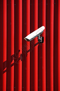 监视摄像机控制技术安全电子红色相机手表警卫监控视频背景图片