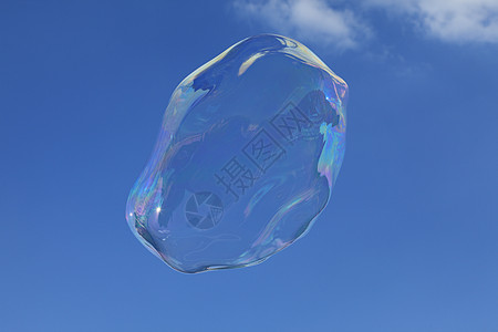 大泡沫气泡空气天空漂浮折射反射脆弱性肥皂航班图片