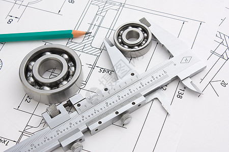 工具 工具和机制的详细详细信息图表卡尺统治者枕头技术轴承乐器塞子工程正方形图片