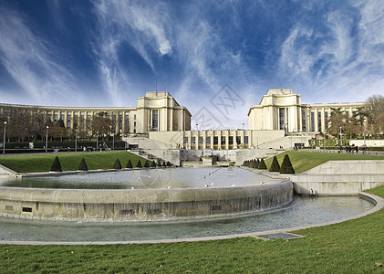 巴黎景观博物馆技术纪念碑地标城市宫殿风暴海洋天空图片