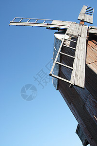 俄罗斯旧木制风车1907年建筑学文化建筑活力农场村庄技术木头环境空气图片