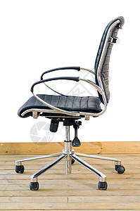 现代黑色皮革办公椅白色人士塑料职业车轮商业商务工作室经理椅子图片