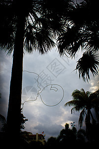 迈阿密的泡泡口香糖背景图片