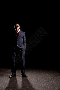 时尚商行 男穿戴假发管理人员套装代理人色调领带男性商务间谍企业家商业图片