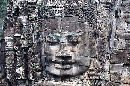 柬埔寨吴哥Angkor的雕像智慧雕塑考古学建筑学寺庙祷告高棉语建筑宗教纪念碑图片