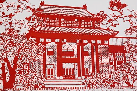 这是一张中国剪纸的图片 剪纸 切纸图片