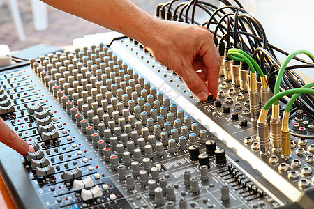 混和器职业拇指收音机线路派对电气打碟机青年庆典音乐家图片