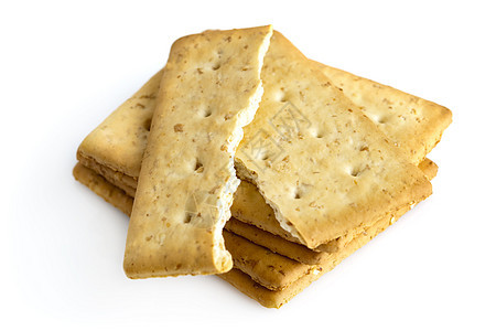 Oat 饼干饮食食物小麦面包脆皮长方形宏观小吃盐渍谷物图片